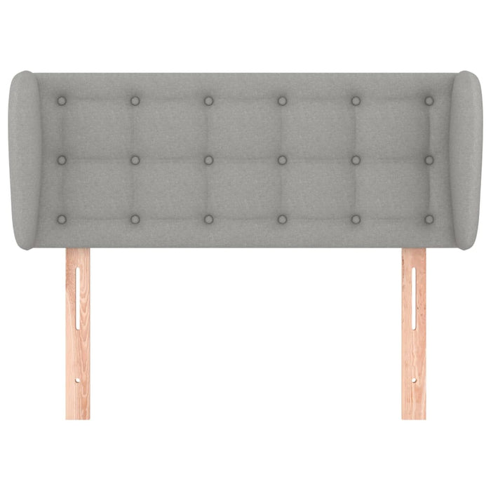 Testiera ad Orecchio Grigio Chiaro 103x23x78/88 cm in Tessuto 3117568