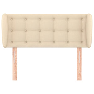 Testiera ad Orecchio-Testata con Orecchie Crema 103x23x78/88 cm in Tessuto 820819