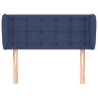 Testiera ad Orecchio Blu 103x23x78/88cm in Tessuto 3117574