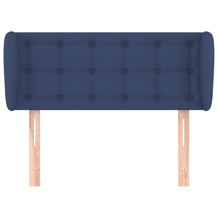 Testiera ad Orecchio Blu 103x23x78/88cm in Tessuto 3117574