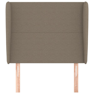 Testiera ad Orecchio-Testata con Orecchie Tortora 83x23x118/128 cm in Tessuto 812451