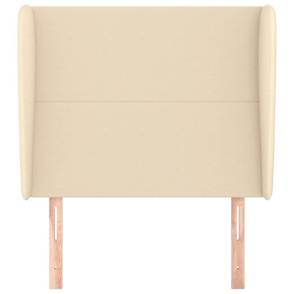 Testiera ad Orecchio Crema 93x23x118/128 cm in Tessuto 3117663