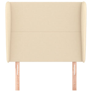 Testiera ad Orecchio Crema 93x23x118/128 cm in Tessuto 3117663