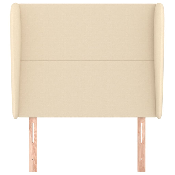 Testiera ad Orecchio-Testata con Orecchie Crema 103x23x118/128 cm in Tessuto 626142