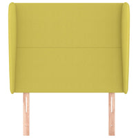 Testiera ad Orecchio Verde 103x23x118/128 cm in Tessuto