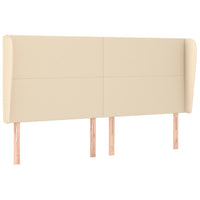 Testiera ad Orecchio Crema 203x23x118/128 cm in Tessuto 3117703