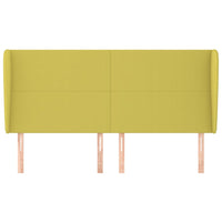 Testiera ad Orecchio Verde 203x23x118/128 cm in Tessuto