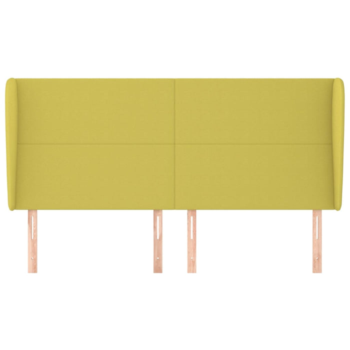 Testiera ad Orecchio Verde 203x23x118/128 cm in Tessuto