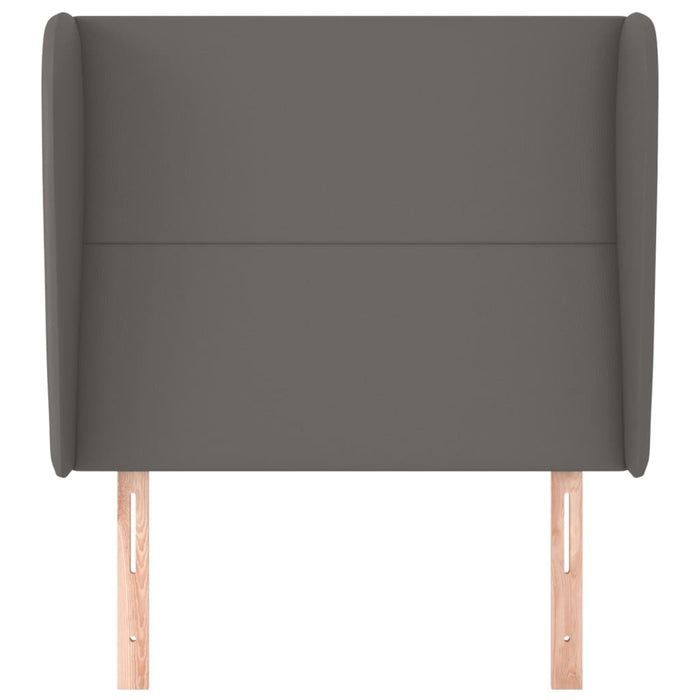 Testiera ad Orecchio-Testata con Orecchie Grigio Scuro 93x23x118/128cm in Similpelle 813125