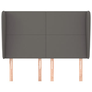 Testiera ad Orecchio-Testata con Orecchie Grigio 147x23x118/128cm in Similpelle 818282