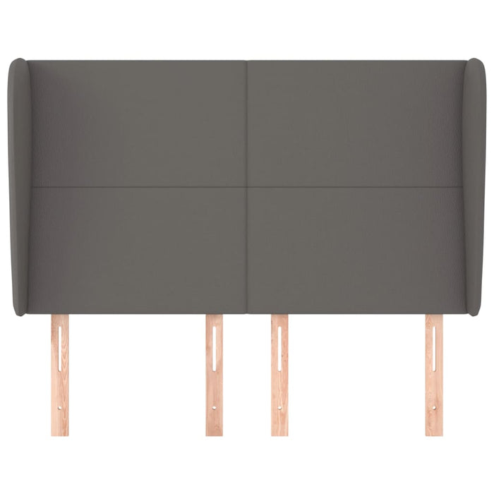 Testiera ad Orecchio-Testata con Orecchie Grigio 147x23x118/128cm in Similpelle 818282