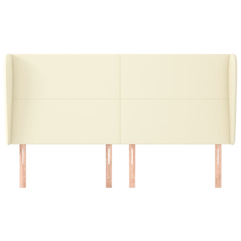 Testiera ad Orecchio Crema 163x23x118/128 cm in Similpelle cod mxl 50343