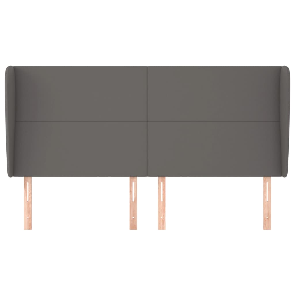 Testiera ad Orecchio Grigio 163x23x118/128cm in Similpelle 3117776