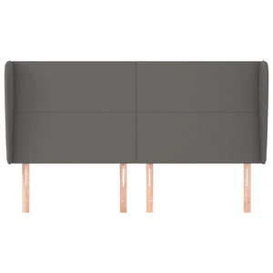 Testiera ad Orecchio Grigio 163x23x118/128cm in Similpelle 3117776