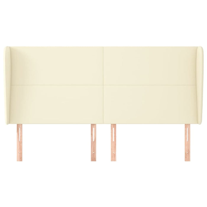 Testiera ad Orecchio Crema 183x23x118/128 cm in Similpelle cod mxl 48385