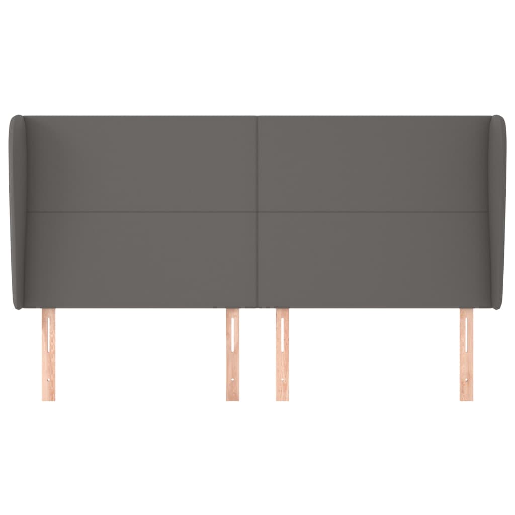 Testiera ad Orecchio Grigio 183x23x118/128cm in Similpelle 3117782