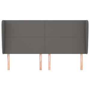 Testiera ad Orecchio Grigio 183x23x118/128cm in Similpelle 3117782