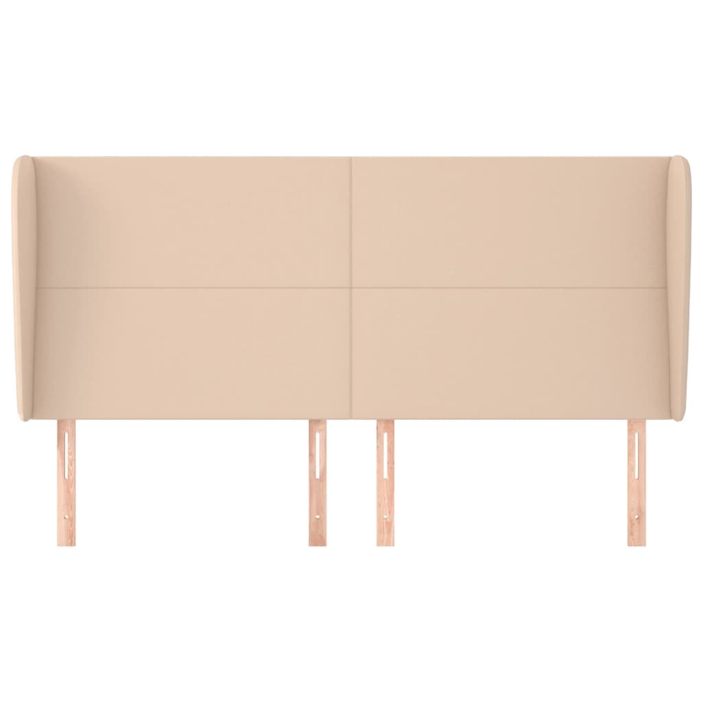 Testiera ad Orecchio-Testata con Orecchie Cappuccino 183x23x118/128 cm in Similpelle 677348