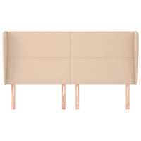 Testiera ad Orecchio-Testata con Orecchie Cappuccino 183x23x118/128 cm in Similpelle 677348