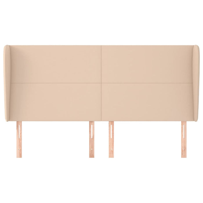 Testiera ad Orecchio-Testata con Orecchie Cappuccino 183x23x118/128 cm in Similpelle 677348