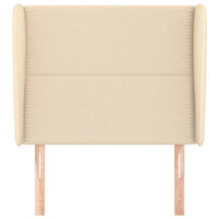 Testiera ad Orecchio Crema 93x23x118/128 cm in Tessuto 3117803