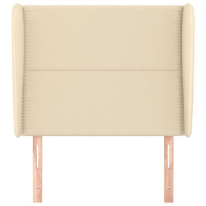 Testiera ad Orecchio Crema 93x23x118/128 cm in Tessuto 3117803
