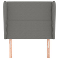 Testiera ad Orecchio GrigioScuro 103 x 23 x 118/128cm inTessuto 3117807