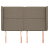 Testiera ad Orecchio Tortora 147 x 23 x 118/128 cm in Tessuto