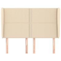 Testiera ad Orecchio-Testata con Orecchie Crema 147 x 23 x 118/128 cm in Tessuto 648151