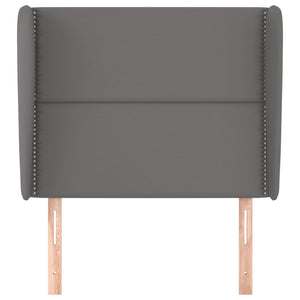 Testiera ad Orecchio Grigio Scuro 93x23x118/128cm in Similpelle 3117898