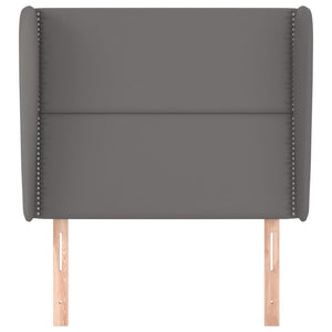 Testiera ad Orecchio-Testata con Orecchie Grigio 103x23x118/128cm in Similpelle 949717