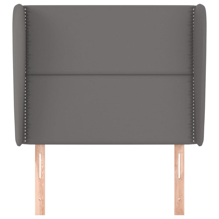 Testiera ad Orecchio-Testata con Orecchie Grigio 103x23x118/128cm in Similpelle 949717