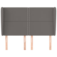 Testiera ad Orecchio-Testata con Orecchie Grigio 147x23x118/128cm in Similpelle 482674