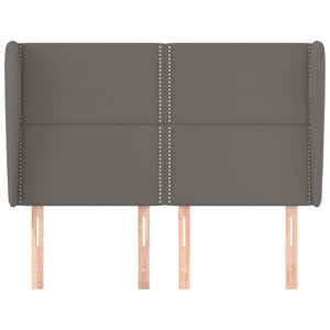 Testiera ad Orecchio-Testata con Orecchie Grigio 147x23x118/128cm in Similpelle 482674