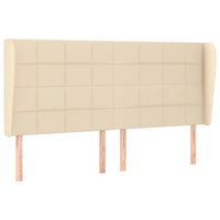 Testiera ad Orecchio Crema 163x23x118/128 cm in Tessuto 3117967