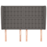 Testiera ad Orecchio-Testata con Orecchie Grigio 147x23x118/128cm in Similpelle 308543