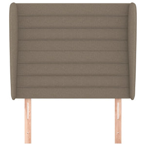 Testiera ad Orecchio-Testata con Orecchie Tortora 83x23x118/128 cm in Tessuto 426995