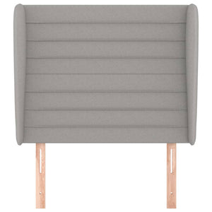 Testiera ad Orecchio Grigio Chiaro 93x23x118/128 cm in Tessuto 3118078