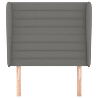 Testiera ad Orecchio GrigioScuro 103 x 23 x 118/128cm inTessuto 3118087