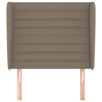 Testiera ad Orecchio-Testata con Orecchie Tortora 103x23x118/128 cm in Tessuto 755312