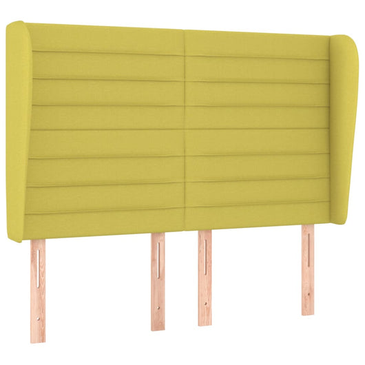 Testiera ad Orecchio Verde 147 x 23 x 118/128 cm in Tessuto