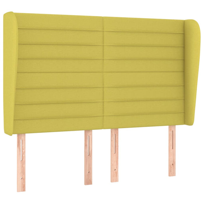 Testiera ad Orecchio Verde 147 x 23 x 118/128 cm in Tessuto