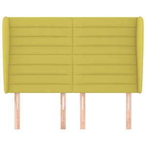 Testiera ad Orecchio Verde 147 x 23 x 118/128 cm in Tessuto