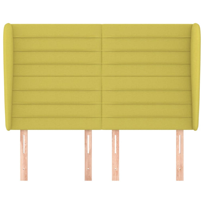 Testiera ad Orecchio Verde 147 x 23 x 118/128 cm in Tessuto