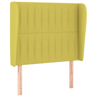 Testiera ad Orecchio Verde 103x23x118/128 cm in Tessuto