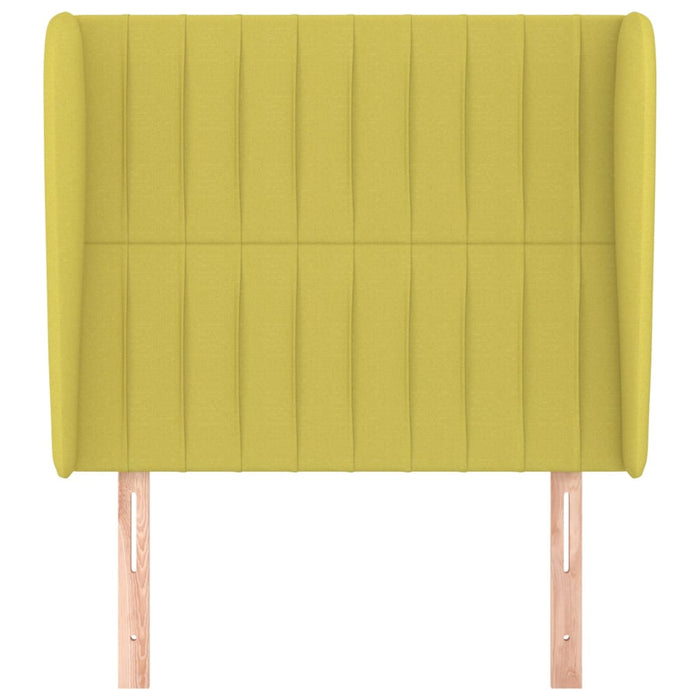 Testiera ad Orecchio Verde 103x23x118/128 cm in Tessuto