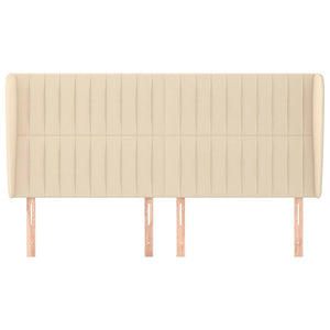 Testiera ad Orecchio Crema 203x23x118/128 cm in Tessuto 3118221