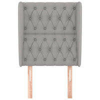 Testiera ad Orecchio Grigio Chiaro 83x23x118/128 cm in Tessuto 3118266