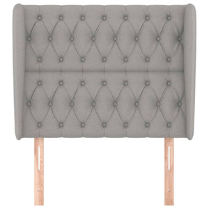 Testiera ad Orecchio Grigio Chiaro 103x23x118/128 cm in Tessuto 3118282