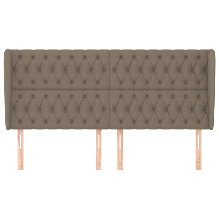 Testiera ad Orecchio Tortora 183x23x118/128 cm in Tessuto 3118310